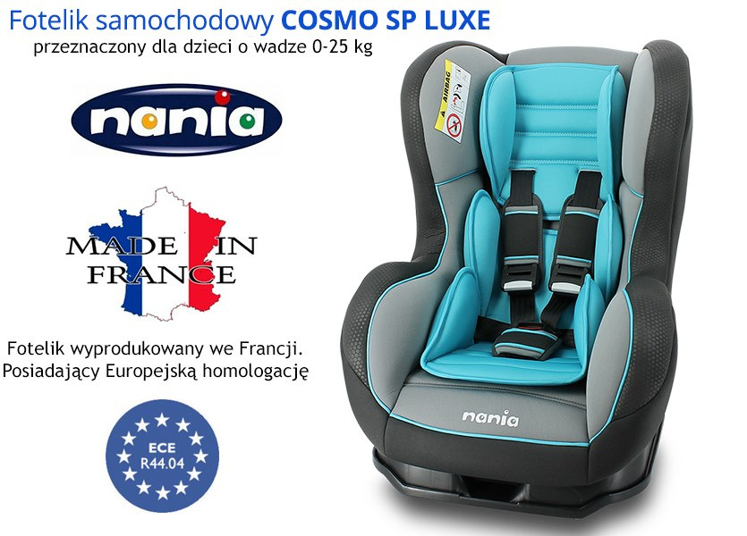 Cosmo Luxe 0-25 kg Nania, uchylny Cosmo Luxe 0-25 kg Nania, uchylny