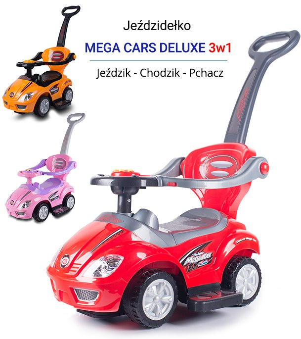 Jeździk 382 Deluxe Mega Car, pchacz Jeździk 382 Deluxe Mega Car, pchacz