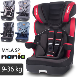 Fotelik samochodowy Myla Premium NANIA, 9-36 kg Uchylny