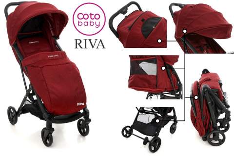 Wózek spacerowy RIVA Coto Baby ultra lekki, składany w "kostkę" Wózek spacerowy RIVA Coto Baby ultra lekki, składany w "kostkę"