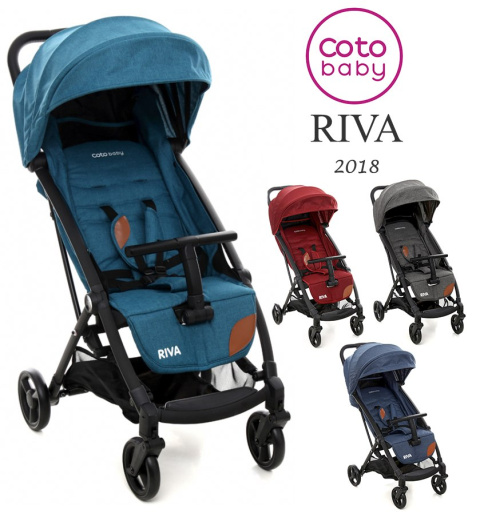 Wózek spacerowy RIVA Coto Baby ultra lekki, składany w "kostkę" Wózek spacerowy RIVA Coto Baby ultra lekki, składany w "kostkę"