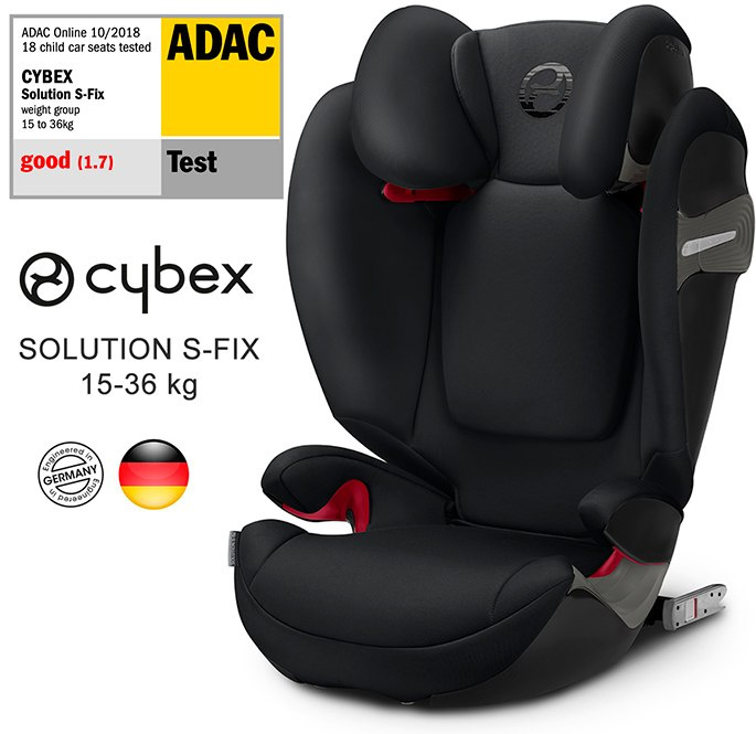 Cybex Solution S-Fix Urban Black Fotelik samochodowy 15-36 kg Cybex Solution S-Fix Urban Black Fotelik samochodowy 15-36 kg