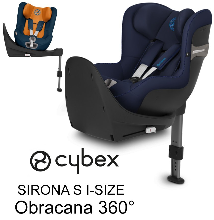 Fotelik samochodowy Cybex Sirona S I-Size Navy Blue 360 nowość Fotelik samochodowy Cybex Sirona S I-Size Navy Blue 360 nowość
