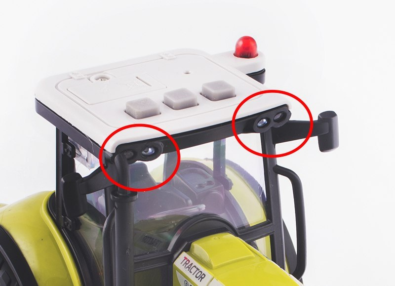 TRAKTOR Z PRZYCZEPĄ DO BALOWANIA SIANA, ŚWIATŁO I DŹWIĘK, Ruchome elementy TRAKTOR Z PRZYCZEPĄ DO BALOWANIA SIANA, ŚWIATŁO I DŹWIĘK, Ruchome elementy