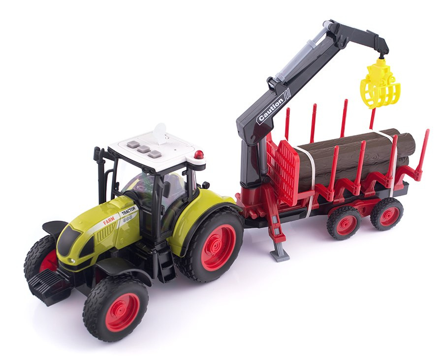 TRAKTOR Z PRZYCZEPĄ NA DRZEWO, HDS, ŚWIATŁO I DŹWIĘK, Ruchome elementy TRAKTOR Z PRZYCZEPĄ NA DRZEWO, HDS, ŚWIATŁO I DŹWIĘK, Ruchome elementy