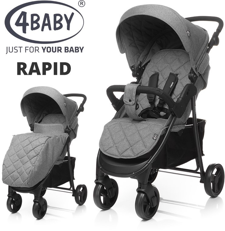 Wózek spacerowy RAPID 4 BABY 2019 lekka spacerówka Wózek spacerowy RAPID 4 BABY 2019 lekka spacerówka