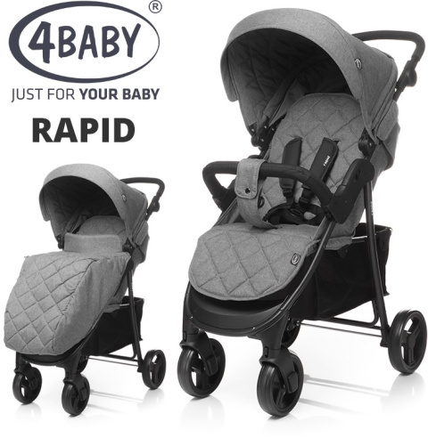 Wózek spacerowy RAPID 4 BABY 2019 lekka spacerówka Wózek spacerowy RAPID 4 BABY 2019 lekka spacerówka