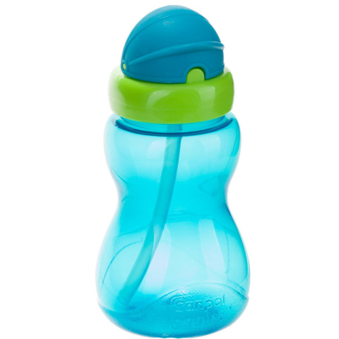 Canpol babies bidon z miękką, składaną rurką silikonową 270 ml NIEBIESKI Canpol babies bidon z miękką, składaną rurką silikonową 270 ml NIEBIESKI