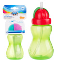 Canpol babies bidon z miękką, składaną rurką silikonową 270 ml ZIELONY