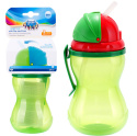 Canpol babies bidon z miękką, składaną rurką silikonową 370 ml ZIELONY