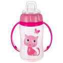 Canpol babies kubek treningowy ustnik silikonowy 320ml CUTE ANIMALS Różowy