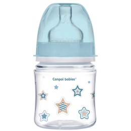 Canpol babies butelka szeroka antykolkowa 120ml PP EasyStart NEWBORN BABY niebieska