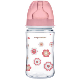 Canpol babies butelka szeroka antykolkowa 240ml PP EasyStart NEWBORN BABY Różowa