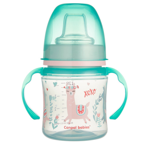Canpol babies kubek treningowy silikon 120ml PP EasyStart EXOTIC ANIMALS zielony Canpol babies kubek treningowy silikon 120ml PP EasyStart EXOTIC ANIMALS zielony