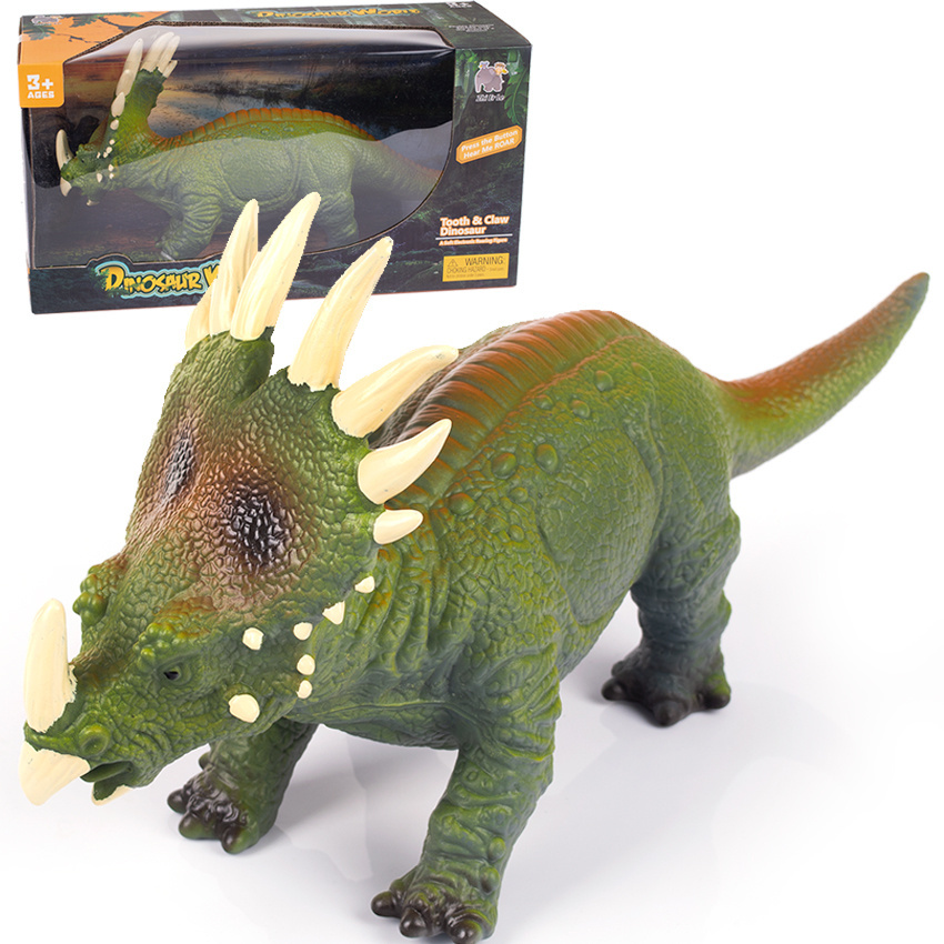 Mega duża figurka dinozaura z dźwiękiem TRICERATOPS Mega duża figurka dinozaura z dźwiękiem TRICERATOPS
