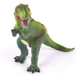 Dinozaur miękka figurka z dźwiękiem duża TYRANOZAUR cm w opakowaniu