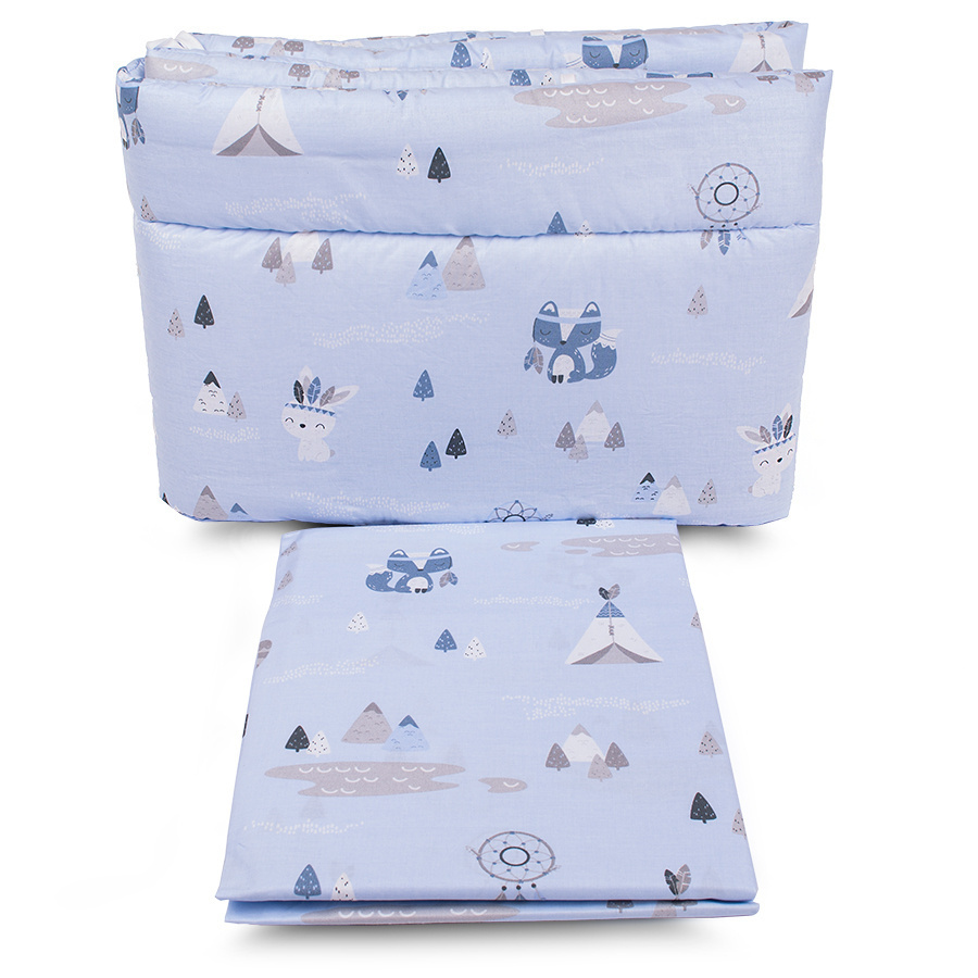 Pościel Dziecięca 3-elementowa z Ochraniaczem 120x90 cm BAWEŁNA Polski Produkt Pościel Dziecięca 3-elementowa z Ochraniaczem 120x90 cm BAWEŁNA Polski Produkt