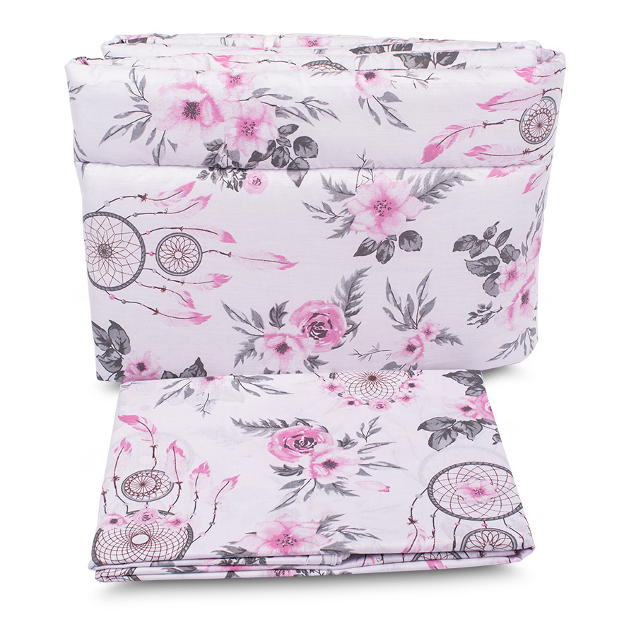 Pościel Dziecięca 3-elementowa z Ochraniaczem 120x90 cm BAWEŁNA Polski Produkt Pościel Dziecięca 3-elementowa z Ochraniaczem 120x90 cm BAWEŁNA Polski Produkt