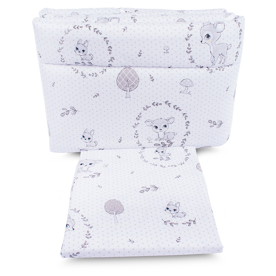 Pościel Dziecięca 3-elementowa z Ochraniaczem 120x90 cm BAWEŁNA Polski Produkt Pościel Dziecięca 3-elementowa z Ochraniaczem 120x90 cm BAWEŁNA Polski Produkt