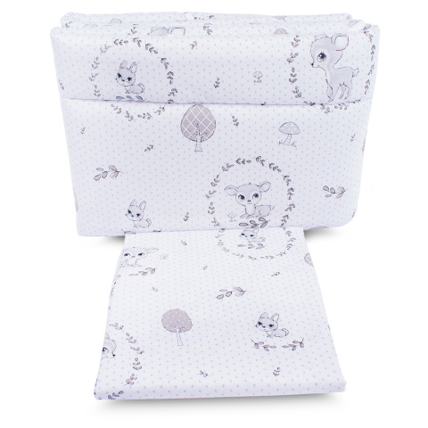 Pościel Dziecięca 3-elementowa z Ochraniaczem 120x90 cm BAWEŁNA Polski Produkt Pościel Dziecięca 3-elementowa z Ochraniaczem 120x90 cm BAWEŁNA Polski Produkt