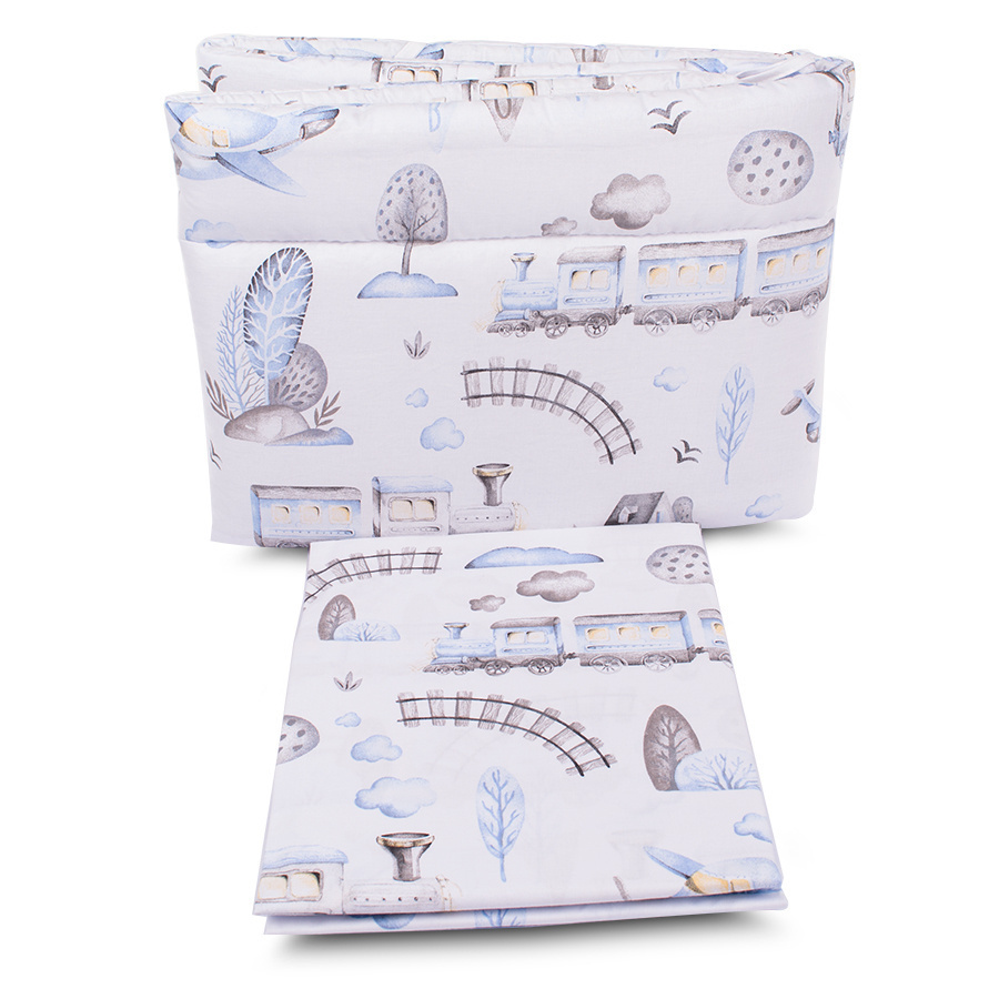 Pościel Dziecięca 3-elementowa z Ochraniaczem 120x90 cm BAWEŁNA Polski Produkt Pościel Dziecięca 3-elementowa z Ochraniaczem 120x90 cm BAWEŁNA Polski Produkt