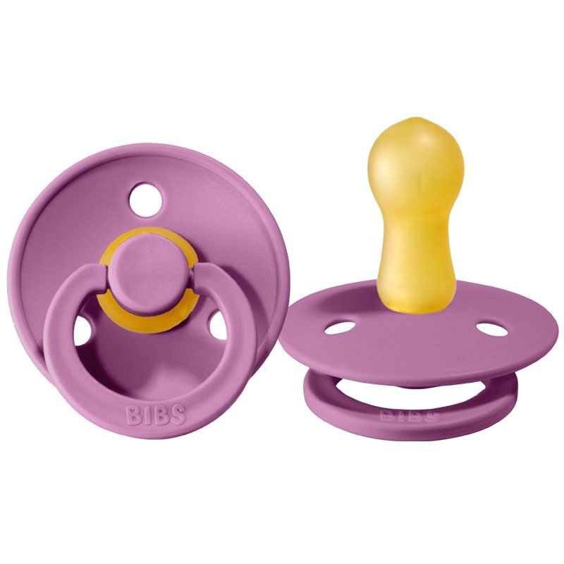 Smoczek uspokający dla dziecka BIBS 2-PACK LAVENDER & BABY PINK S kauczuk Hevea Smoczek uspokający dla dziecka BIBS 2-PACK LAVENDER & BABY PINK S kauczuk Hevea