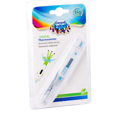 Termometr elektroniczny z silikonową miękką końcówką Canpol Babies Termometr elektroniczny z silikonową miękką końcówką Canpol Babies