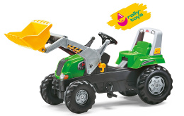 Traktor na pedała z łyżką Rolly Junior zielony - traktor dziecięcy - pojazd dla dziecka