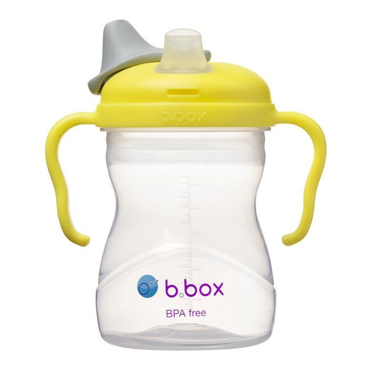B.Box Kubek 240 ml dla dzieci - Zestaw 4w1- cytrynowy B.Box Kubek 240 ml dla dzieci - Zestaw 4w1- cytrynowy
