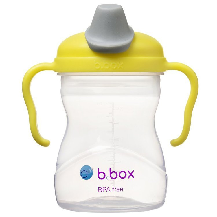 B.Box Kubek 240 ml dla dzieci - Zestaw 4w1- cytrynowy