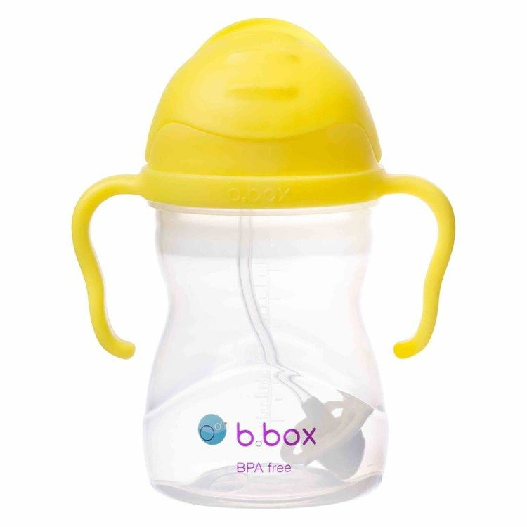 B.Box Kubek 240 ml dla dzieci - Zestaw 4w1- cytrynowy B.Box Kubek 240 ml dla dzieci - Zestaw 4w1- cytrynowy