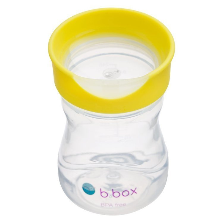 B.Box Kubek 240 ml dla dzieci - Zestaw 4w1- cytrynowy B.Box Kubek 240 ml dla dzieci - Zestaw 4w1- cytrynowy