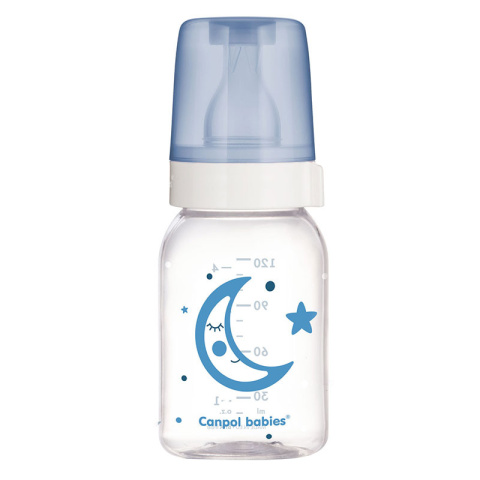 Canpol babies butelka szklana wąska 120ml BASIC NIGHT DREAMS