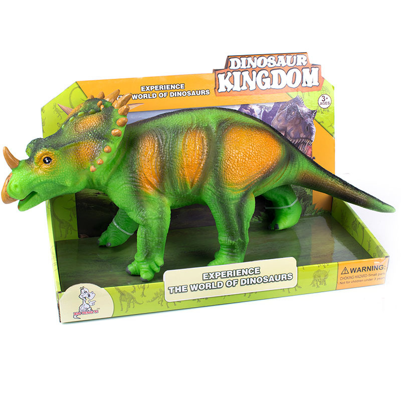 Dinozaur na baterie z dźwiękiem, miękka, duża figurka Dinozaur na baterie z dźwiękiem, miękka, duża figurka