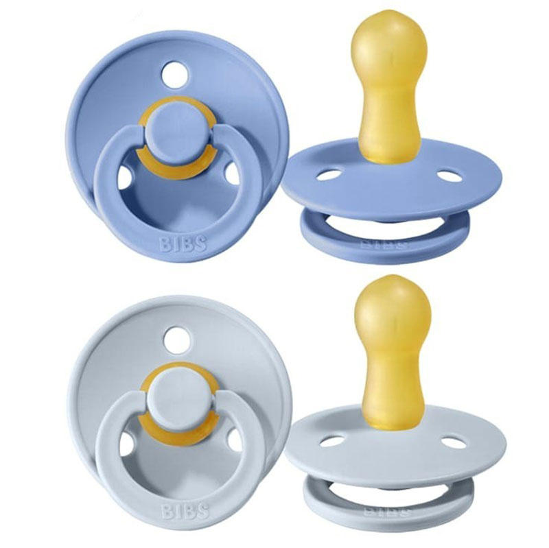 Smoczek uspokający dla dziecka BIBS 2-PACK SKY BLUE & BABY BLUE M kauczuk Hevea 2szt. Smoczek uspokający dla dziecka BIBS 2-PACK SKY BLUE & BABY BLUE M kauczuk Hevea 2szt.