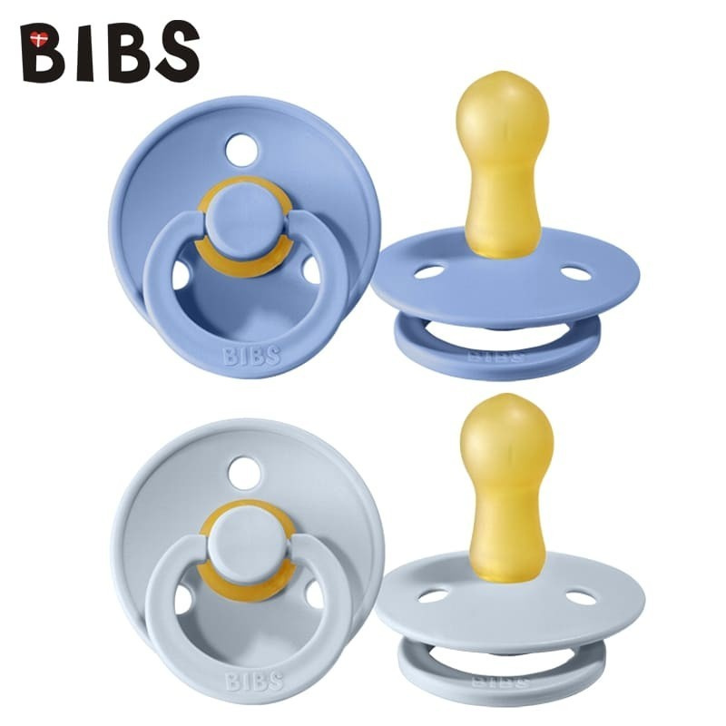 Smoczek uspokający dla dziecka BIBS 2-PACK SKY BLUE & BABY BLUE M kauczuk Hevea 2szt. Smoczek uspokający dla dziecka BIBS 2-PACK SKY BLUE & BABY BLUE M kauczuk Hevea 2szt.