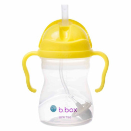 B.Box Innowacyjny Bidon z obciążoną słomką 240 ml dla dzieci, BBOX- Cytrynowy