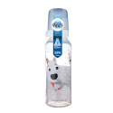 Canpol babies butelka wąska 250ml smoczek 12m+ CUTE ANIMALS 3 kolory