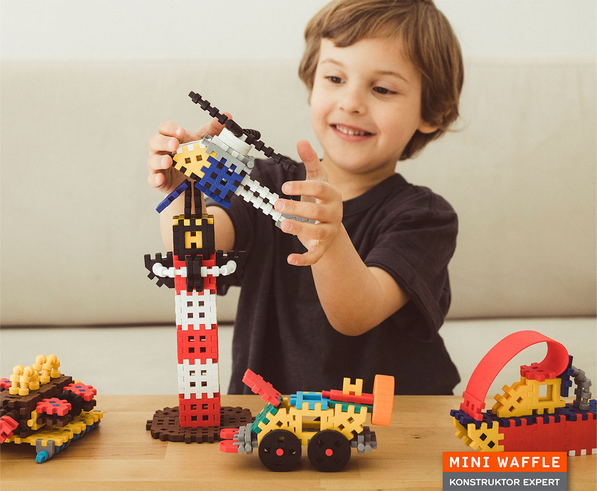 Klocki Mini Wafle Konstruktor EXPERT MARIOINEX - Polskie Klocki 141 elementów Waffle Klocki Mini Wafle Konstruktor EXPERT MARIOINEX - Polskie Klocki 141 elementów Waffle
