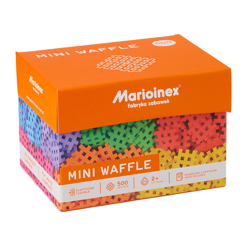 Klocki Mini Wafle MARIOINEX - Polskie Klocki 500 elementów - Waffle Klocki Mini Wafle MARIOINEX - Polskie Klocki 500 elementów - Waffle