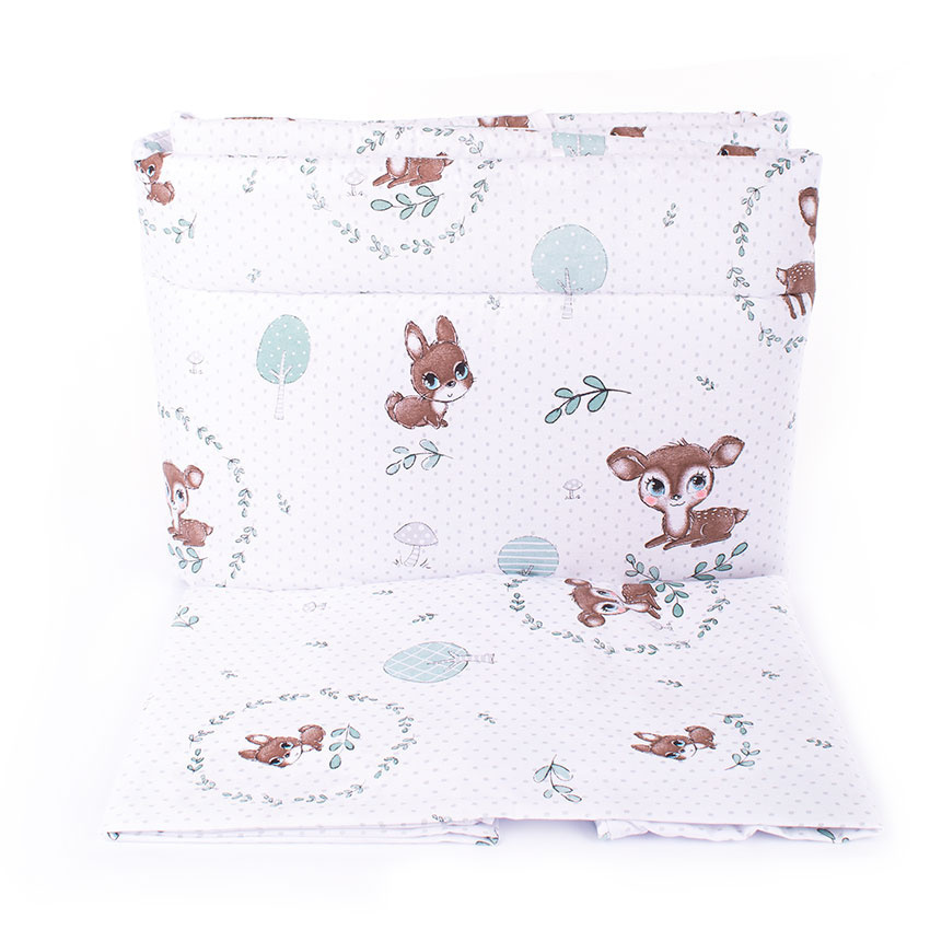 Pościel Dziecięca 3 elementowa z Ochraniaczem 120x90 cm BAWEŁNA Polski Produkt Pościel Dziecięca 3 elementowa z Ochraniaczem 120x90 cm BAWEŁNA Polski Produkt