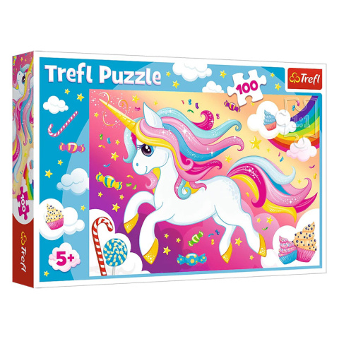 Piękny jednorożec puzzle 100 el.