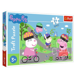 Puzzle Maxi 24 el. Świnka Peppa, puzzle dla dzieci