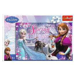 Miłość w Krainie Lodu - puzzle dla dzieci z motywem bajkowym Frozen