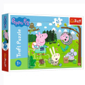 Leśna wyprawa, puzzle z motywem bajki Świnka Peppa