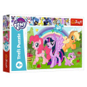 Tęczowa przyjaźń My little Pony, puzzle z motywem bajki z kucykami Pony