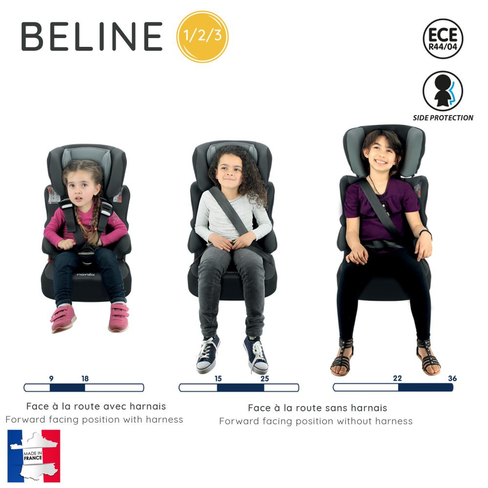 Fotelik samochodowy beline denim pink Fotelik samochodowy beline denim pink