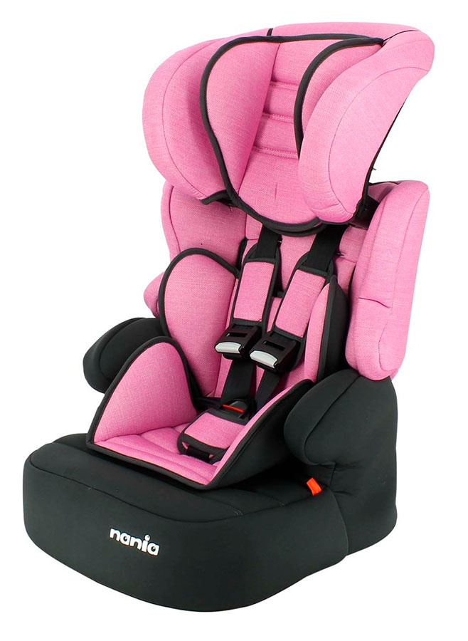 Fotelik samochodowy 9-36 kg Beline Nania Denim Pink Fotelik samochodowy 9-36 kg Beline Nania Denim Pink