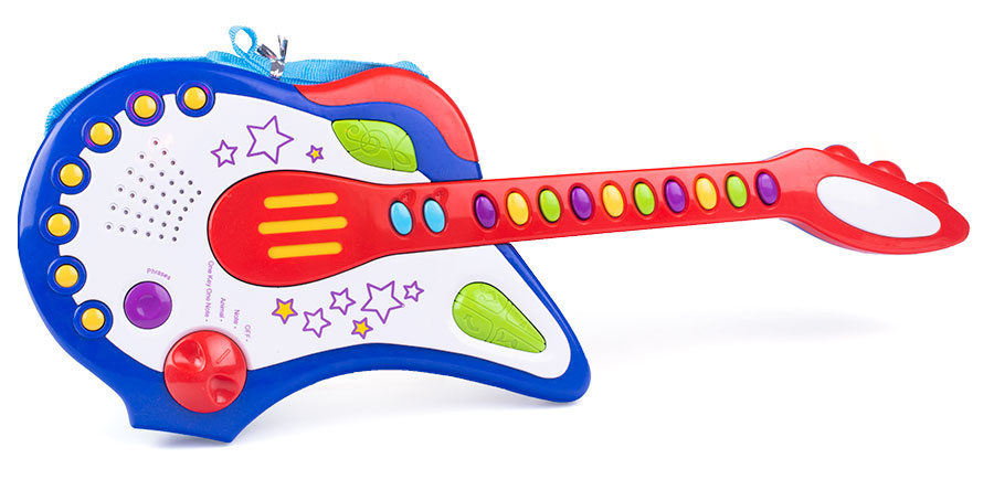 Gitara, muzyczna zabawka dla dzieci - instrument z wbudowanymiu dźwiękami Gitara, muzyczna zabawka dla dzieci - instrument z wbudowanymiu dźwiękami