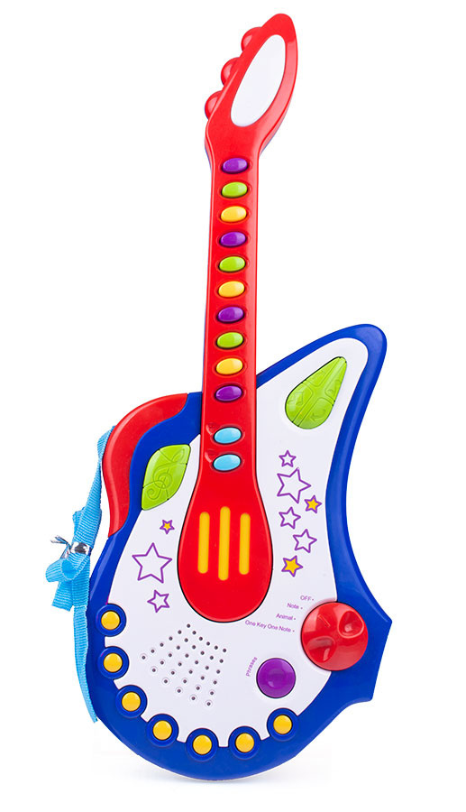 Gitara, muzyczna zabawka dla dzieci - instrument z wbudowanymiu dźwiękami Gitara, muzyczna zabawka dla dzieci - instrument z wbudowanymiu dźwiękami